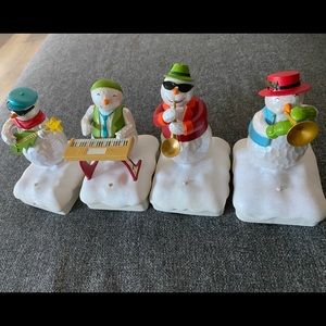 2010 Hallmark Wireless Snowman Band - Set of 4